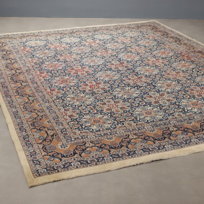 Antique Asian Carpet Cotton Wool Heavy Knot 152 x 119 In