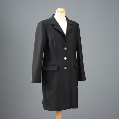 Versace Collection Coat Single Breasted Viscosa UK Size 12 Second Hand