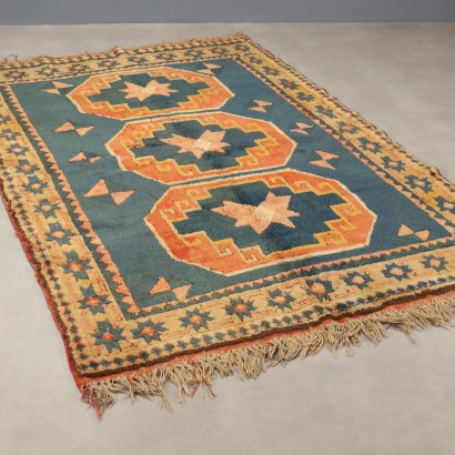 Antique Kars Carpet Wool Heavy Knot Handmade 83 x 56 In