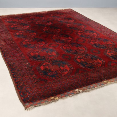 Antique Bukhara Carpet Wool Thin Knot Handmade 126 x 87 In