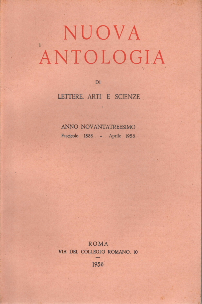 Nueva Antología de Letras, Artes y Ciencias. Año XC, AA.VV.