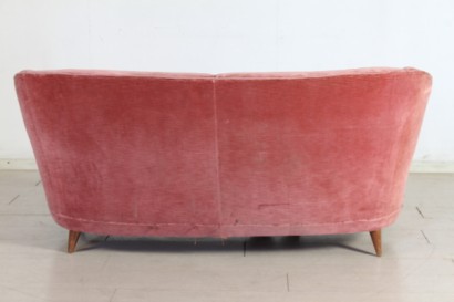 couch, 40 years, two seats, soft padding, feather pillows, velvet, #modernariato, #divani