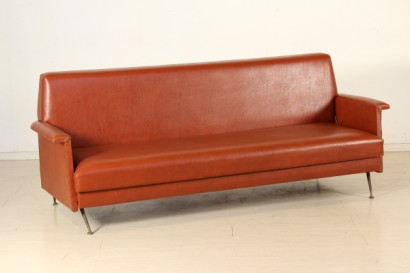 Sofa, 50-60 Jahren, drei Plätze, ConverTable, Betten, Polster, Schaumstoff, Vinyl, #modernariato, #divani