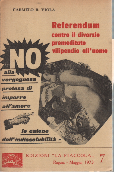 Referendum contro il divorzio premeditato vilipendio all&apos;uomo