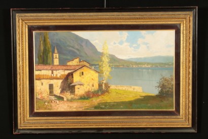 Paesaggio sul lago di como