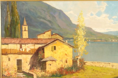 Paesaggio sul lago di como