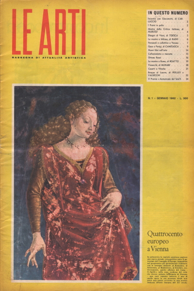 Le Arti. N. 1 - Gennaio 1962, AA.VV.