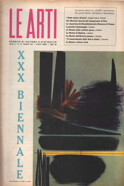 Le Arti. N. 7/8 - Agosto 1960, AA.VV.