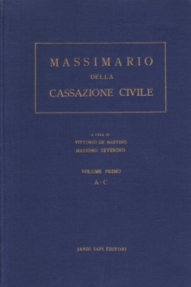 Massimario della Cassazione civile (3 volumi)