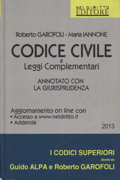 Codice Civile, Roberto Garofoli Maria Iannone