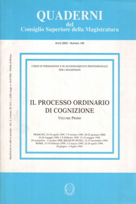 Il processo ordinario di cognizione (3 volumi)