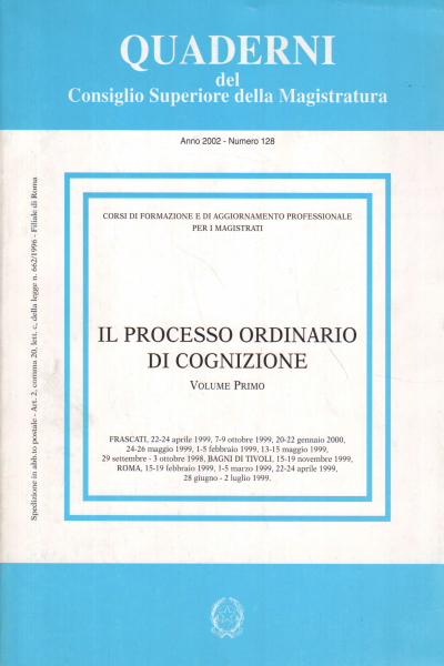 The ordinary process of cognition (3 volumes), AA.VV.