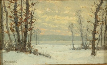 Paesaggio invernale di Luigi Comolli