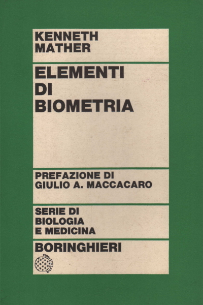 Elementos de la biometría, Kenneth Mather