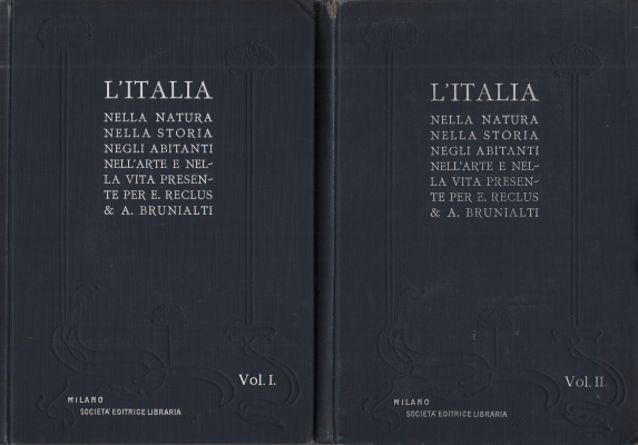 Italia en la naturaleza en la historia de los habitantes, Jacques Elisée Reclus Attilio Brunialti