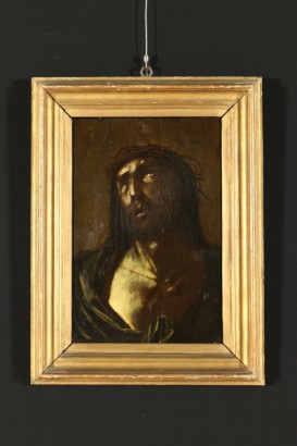 Dipinto volto di Cristo 42x30