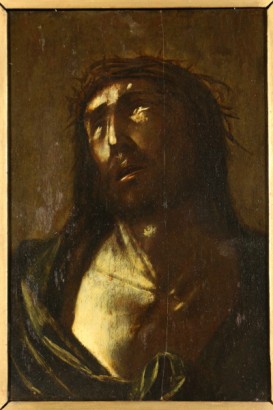 Particolare Dipinto volto di Cristo 42x30