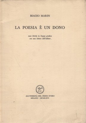 La poesia è un dono