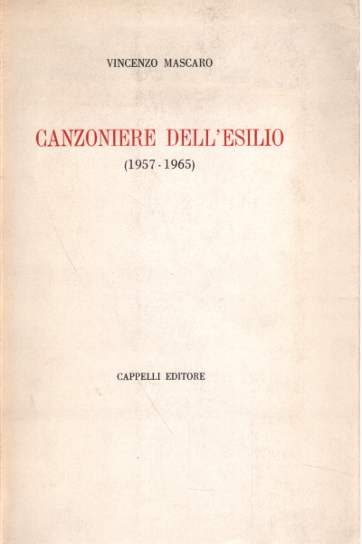 Auteur-compositeur de l'exil (1957-1965), Vincenzo Mascaro