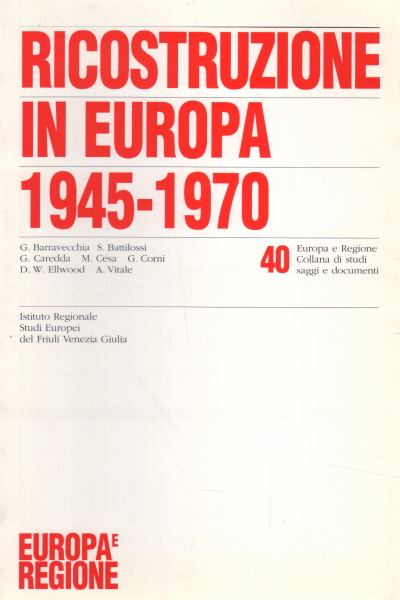 Reconstruction en Europe 1945-1970, AA.VV.