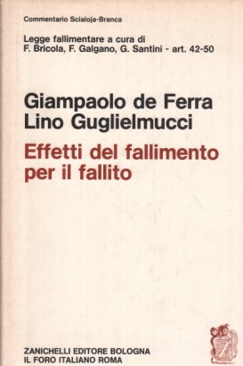 Effetti del fallimento per il fallito