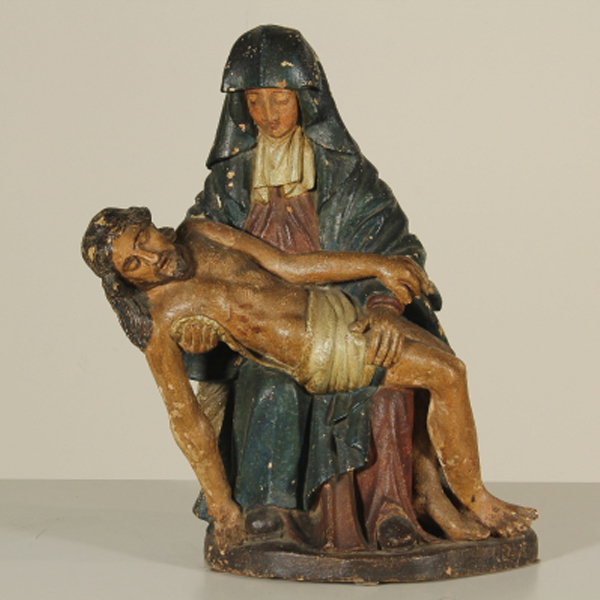 Pietà in terracotta policroma, Antiquariato, Oggettistica