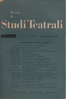 Rivista di studi teatrali n.9-10 gennaio-giugno 1954