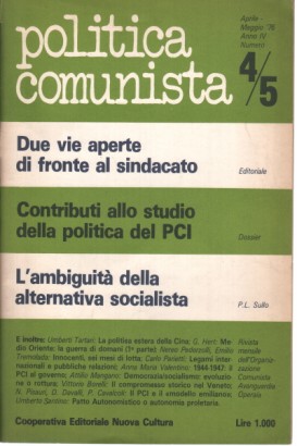 Politica comunista n.4/5 aprile-maggio 1976