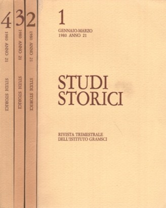 Studi storici. Rivista trimestrale Anno XXI, 1980 (4 Volumi)