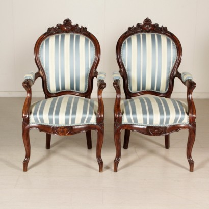 Paire de fauteuils Louis-philippe