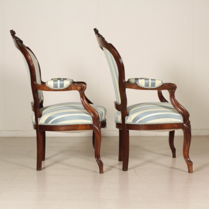 Pair of armchairs Louis philippe - the side