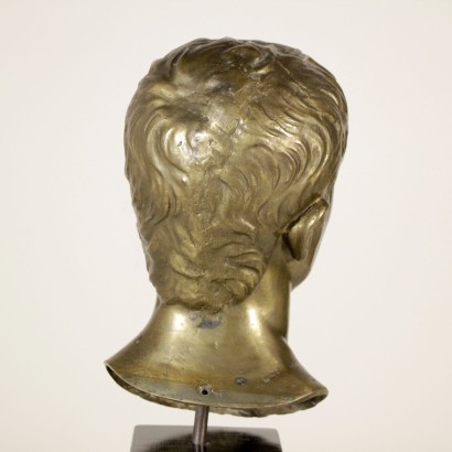 di mano in mano, scultura in bronzo, busto in bronzo, Ottaviano Augusto, busto di Ottaviano Augusto, bronzo di Ottaviano Augusto, bronzo del 900