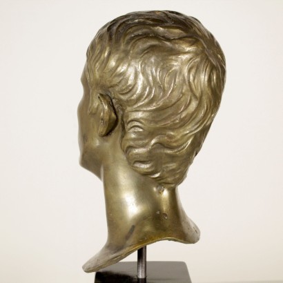 di mano in mano, scultura in bronzo, busto in bronzo, Ottaviano Augusto, busto di Ottaviano Augusto, bronzo di Ottaviano Augusto, bronzo del 900