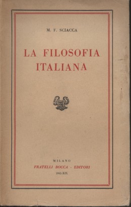 La filosofia italiana