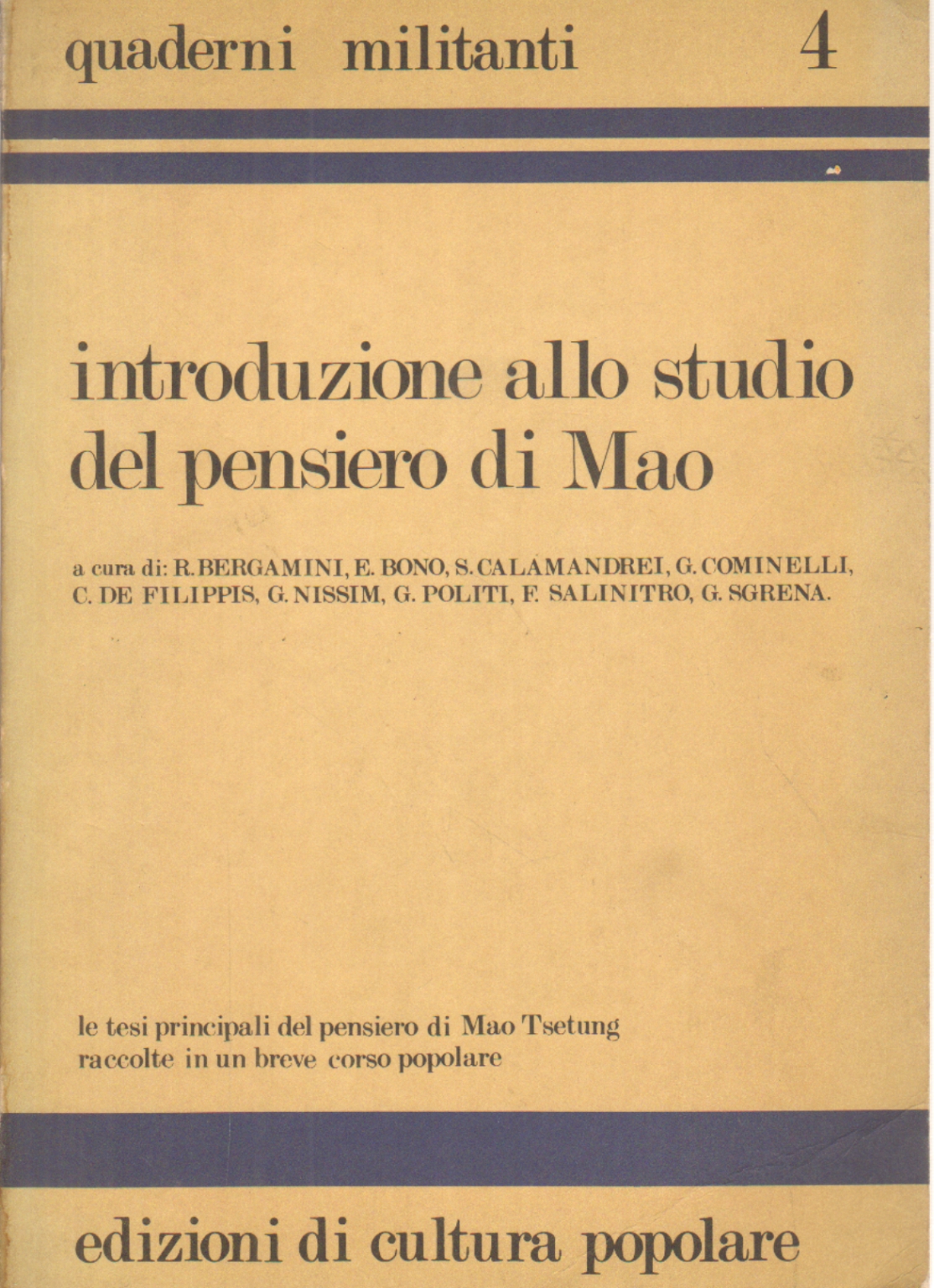 Introduzione allo studio del pensiero di Mao