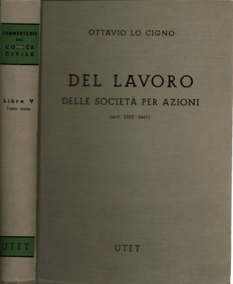 Del lavoro delle società per azioni