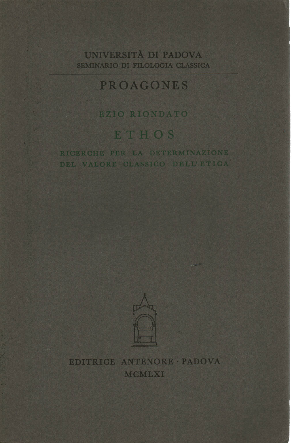 Ethos, Ezio Riondato