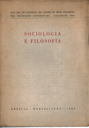 Sociologia e Filosofia