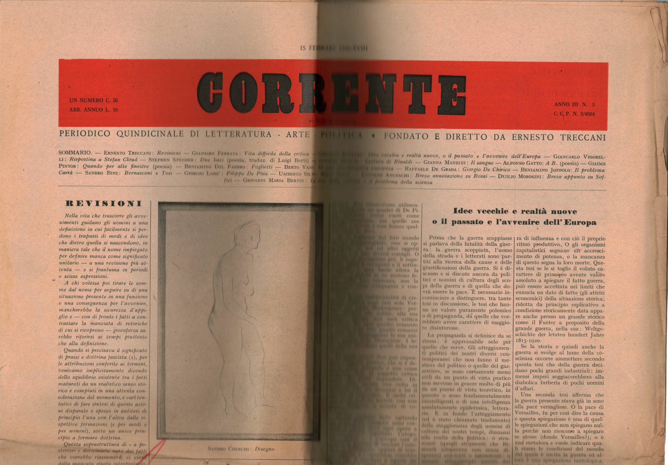 The Current Of Life For Youth The Fortnightly Magazine Of Literature Art Politics Year Iii No 3 15 February 1940 Vv Essays In Italian Literature Essays On Literature Library Dimanoinmano It