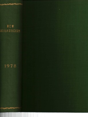 The new scholasticism Volume LII 1978 n.1-2-3-4