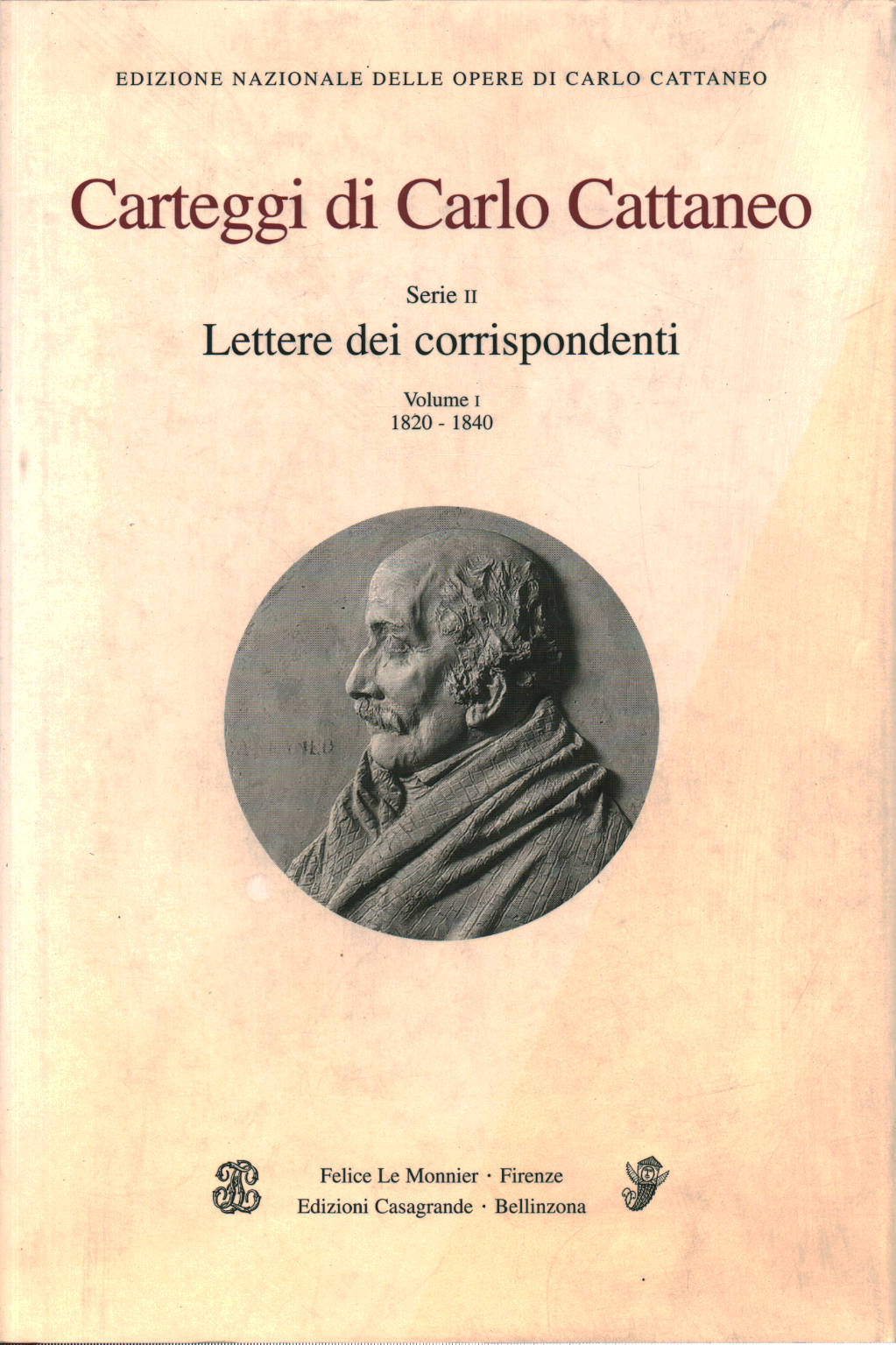 Carteggi di Carlo Cattaneo Serie II Volume I, Carlo Agliati