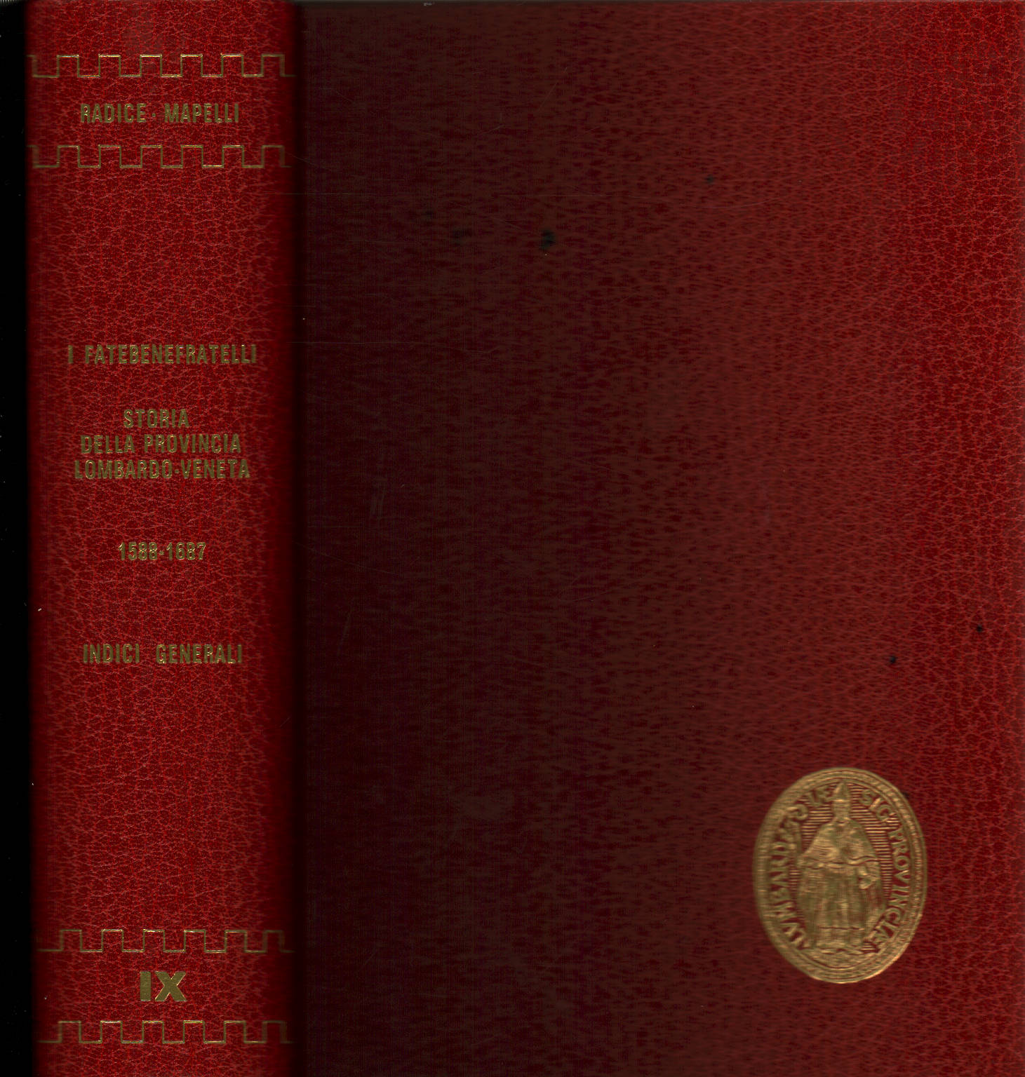 The Fatebenefratelli History of the Province of S. Am, Gianfranco Root Celestine Mapelli