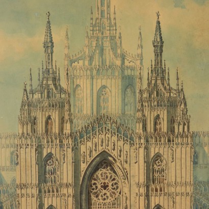 Progetto per il rifacimento della Facciata del Duomo di Milano-particolare