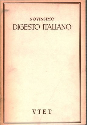 Novissimo digesto italiano. Volume VIII: GR-INVA