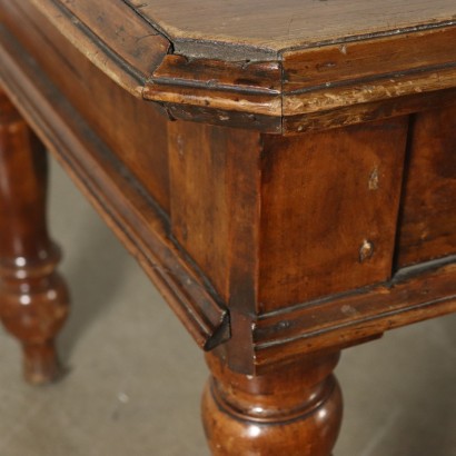 Large Wooden Table Cherry Wood Italy Mid 1800s