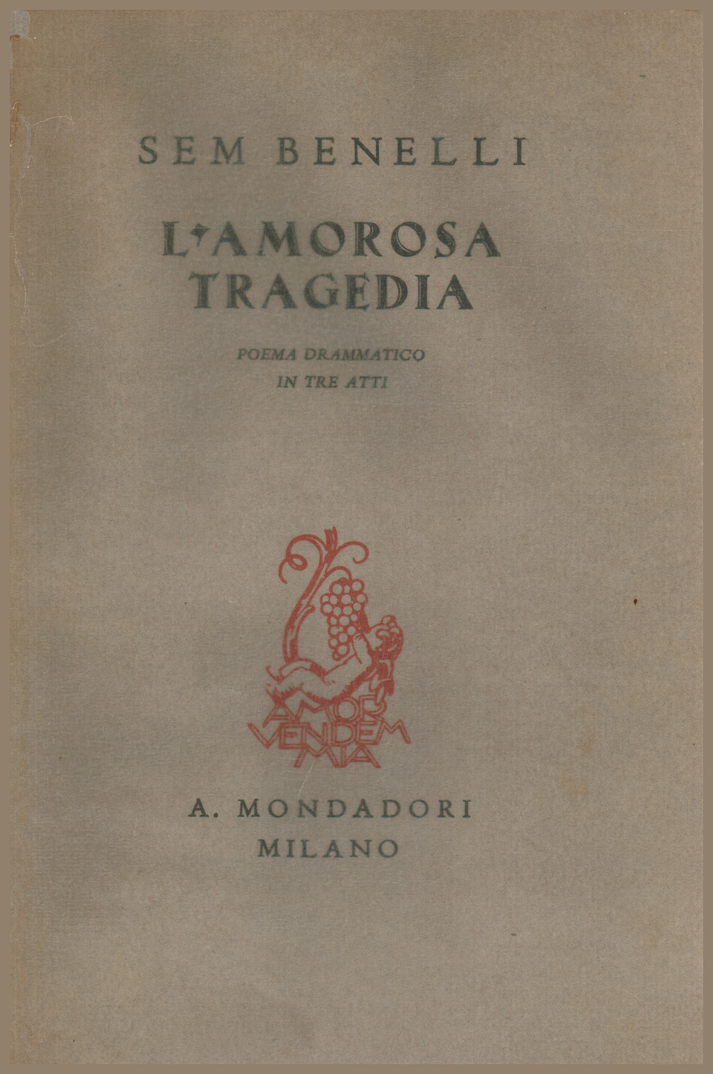 L amorosa tragedia, s.a.