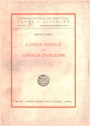 L'opera poetica di Charles d'Orléans