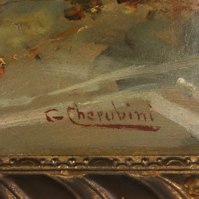 Scena Paesana di Giuseppe Cherubini-particolare