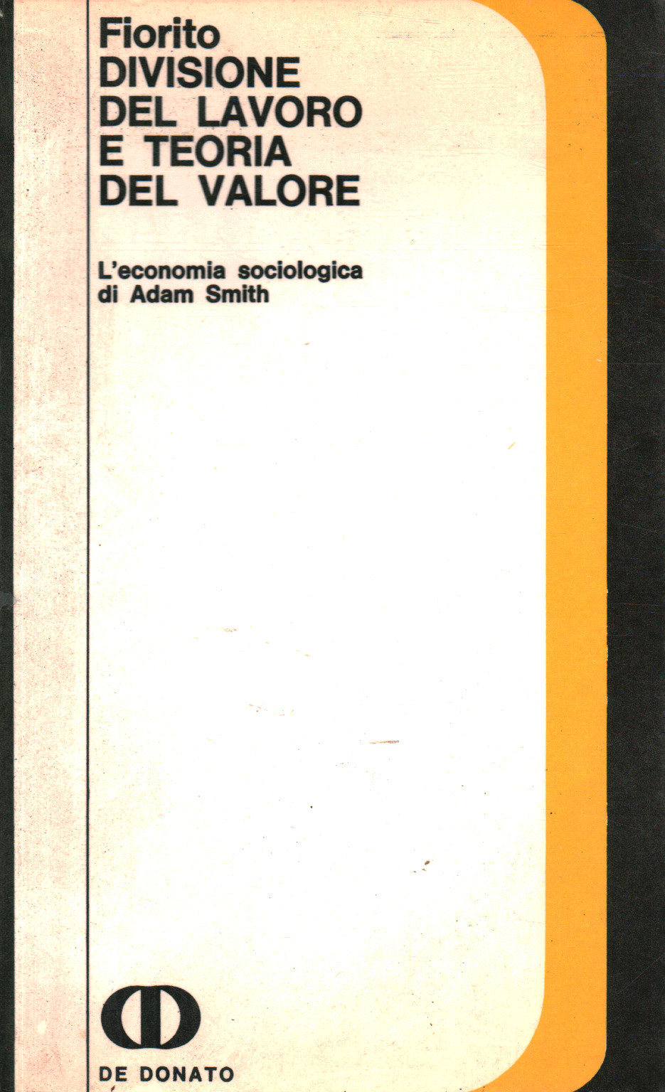 The division of labour and theory of value, Fiorito R.