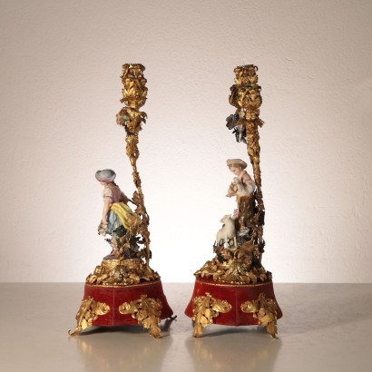 Pair of candlesticks, a J. P.